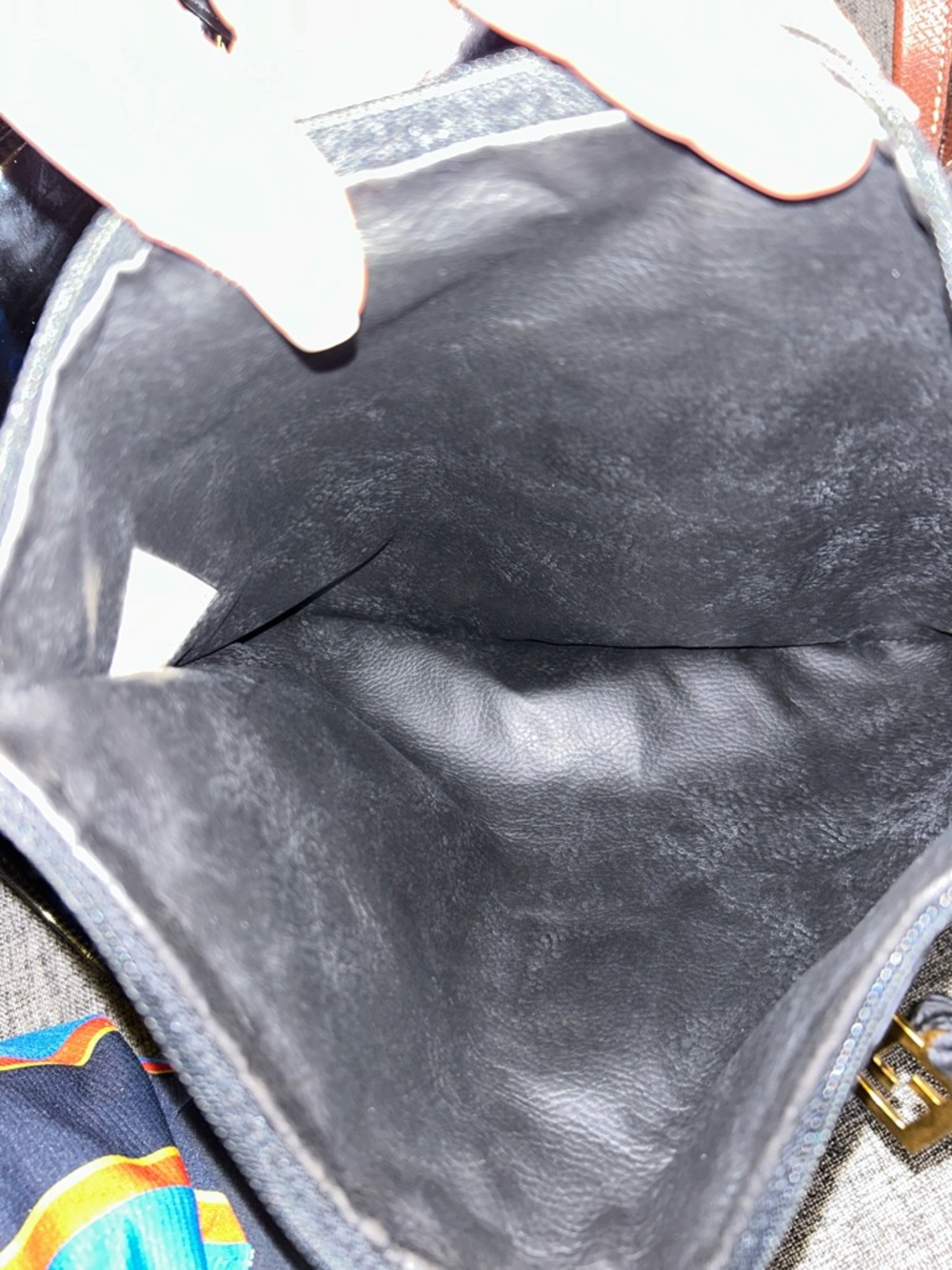 Fendi Black Patent Tote Bag with pouch - Picture 17 of 17